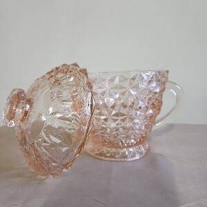 Jeannette Glass Sugar Bowl